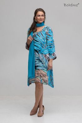 BOHEME Boheme huivi 10316 kaunis turkoosi