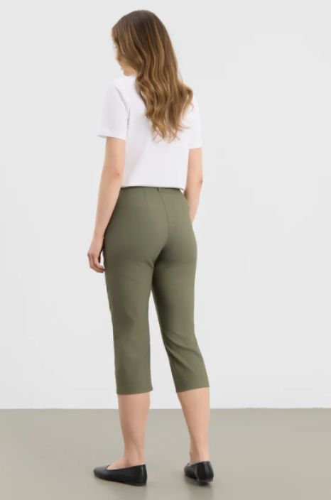 Laurie Capri housut Taylor 100565 Khaki uusi ympäristöystävällinen äärettömän pehmeä laatu tuotekuva 1
