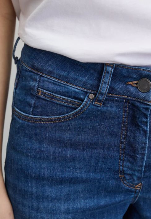 Laurie farkut Carol Loose Washed blue denim rennot ja mukavat leveät farkut tuotekuva 3