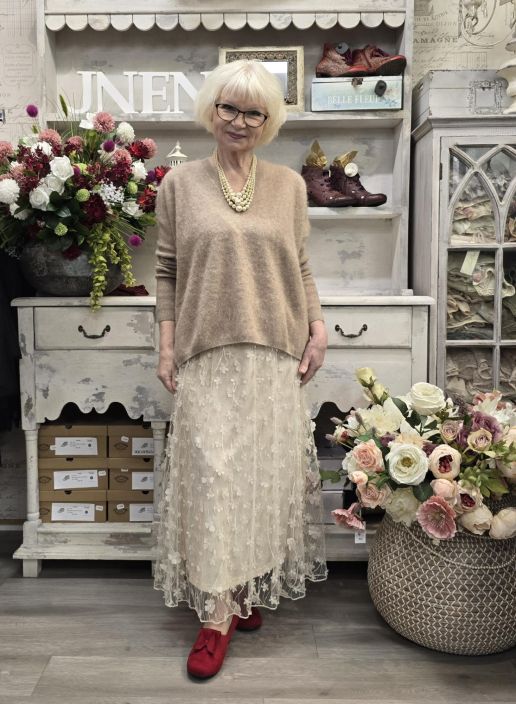 Meimeij villaneule M6IZ49 Kaunis beige äärettömän pehmeä tuotekuva 4 Meimeij villaneule M6IZ49 Kaunis beige äärettömän pehmeä tuotekuva 4