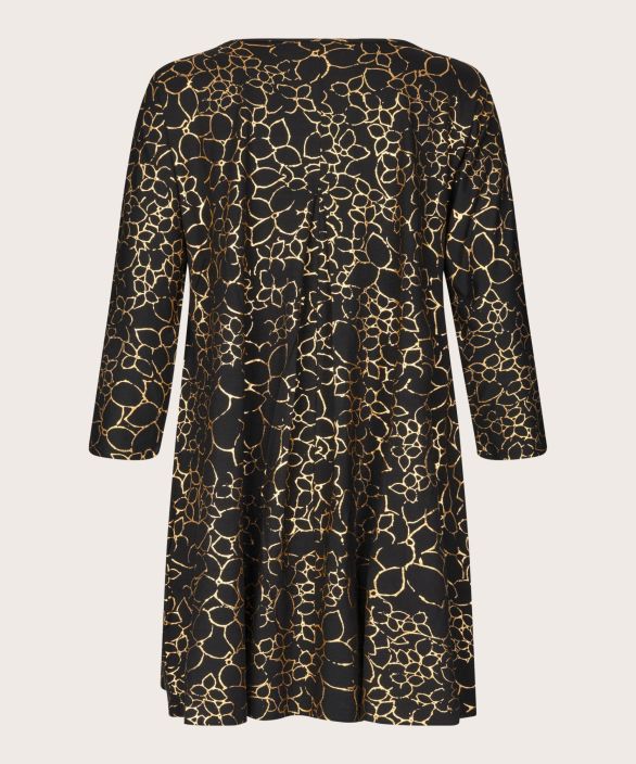 MASAI tunika Gertine Gold kaunis kultainen kuosi trikoo mallissa tuotekuva 5