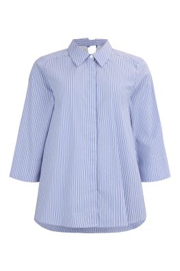 NOEN kauluspaita 86288 Sininen valkoiset raidat upeat kiiltävät kivet