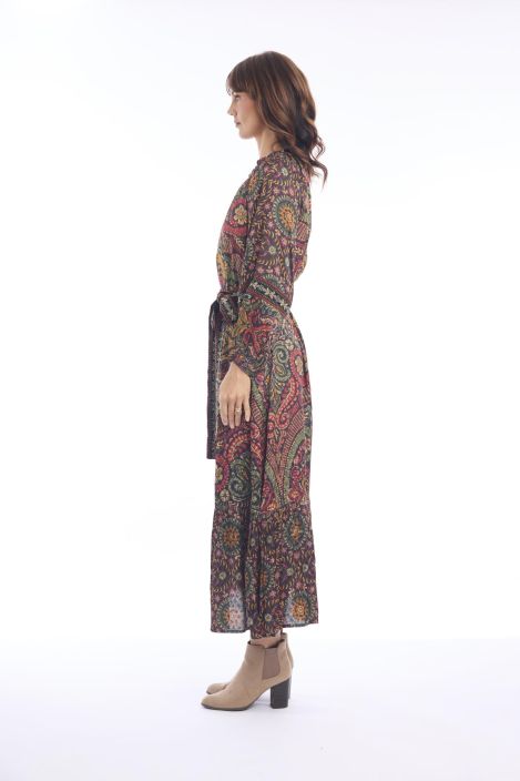 Escape mekko 40252 Crete ihanat syksyn sävyt kuningatar maxi mekko tuotekuva 6