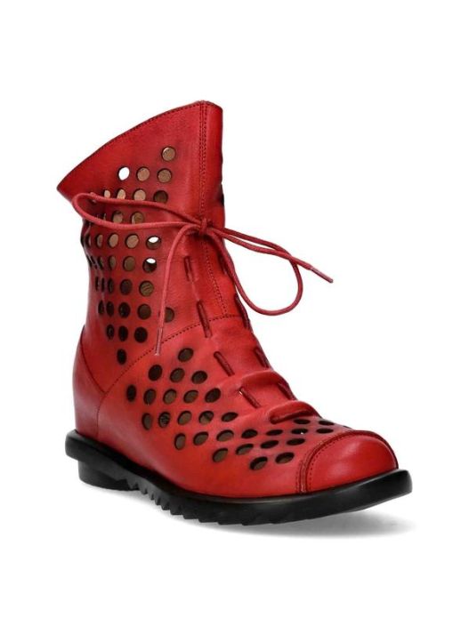 Laura Vita kesakenka Cyrielle 11 Rouge kaunis punainen hauskat nauhat Taivaallisen miellyttavasta, pehmeasta nahasta Laura Vita kesakenka Cyrielle 11 Rouge kaunis punainen hauskat nauhat Taivaallisen miellyttavasta, pehmeasta nahasta