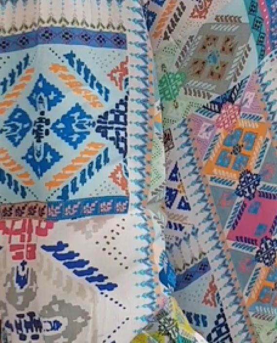 Sahara tunika GRT5802 Graphic Patchwork pirteä kuosi yhdistelmä tuotekuva 1