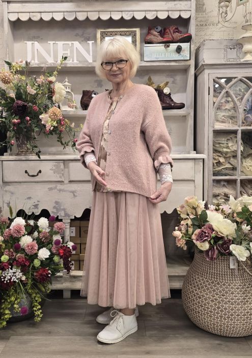Marta du Chateau neulejakku 2413 Old pink vanha roosa todella pehmeä tuotekuva 1 Marta du Chateau neulejakku 2413 Old pink vanha roosa todella pehmeä tuotekuva 1