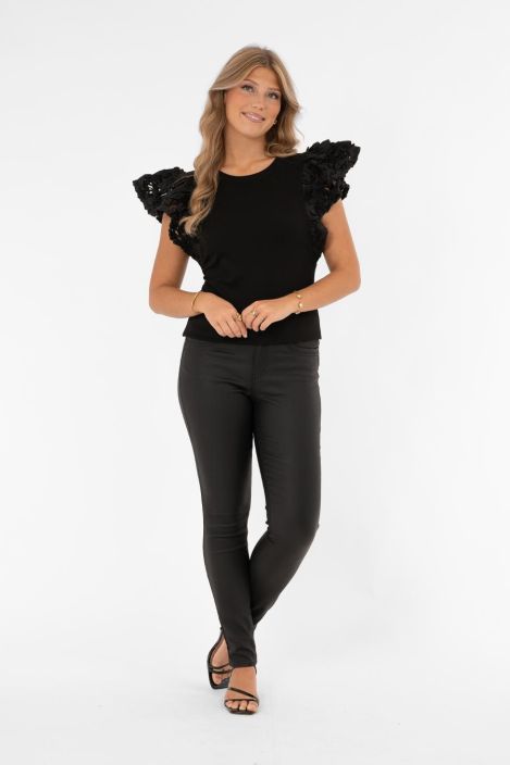 Capri Collection toppi Ava Musta kaunis ruusu yksityiskohtainen malli tuotekuva 1