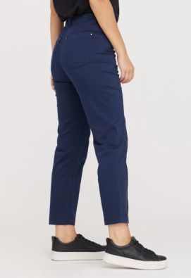 LAURIE Laurie puuvilla housut Piper 100769 Regular Cropped pituus, navy / tummansiniset