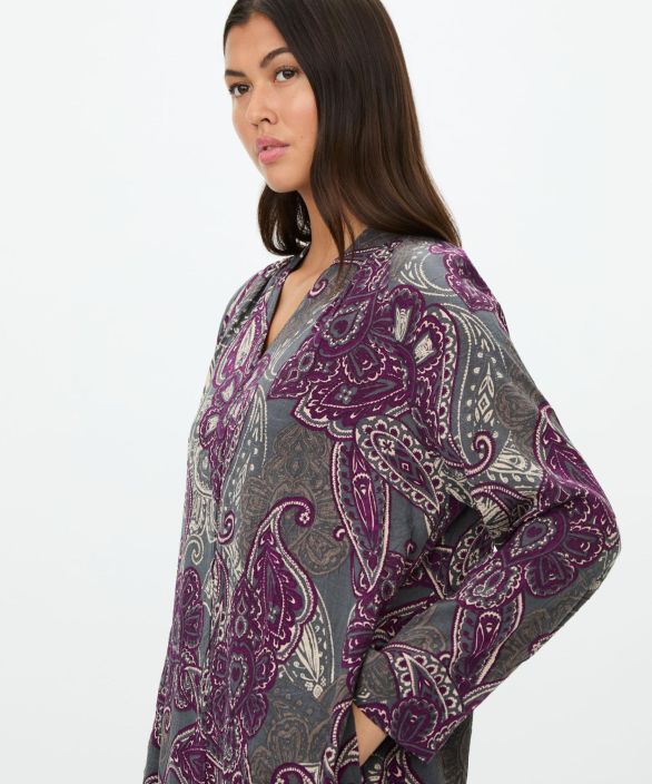 MASAI mekko Nariela Gloxinia purppura harmaa kuosi pehmeässä viskoosissa tuotekuva 2 MASAI mekko Nariela Gloxinia purppura harmaa kuosi pehmeässä viskoosissa tuotekuva 2