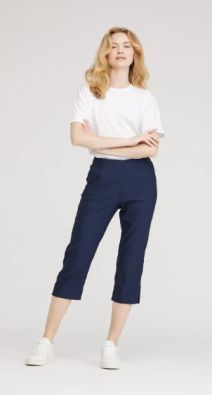 LAURIE Laurie capri housut Taylor 100565 Regular Medium capri pituus Navy sininen