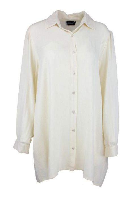 Boheme kauluspaita B13104 Off white kaunis paitatunika tuotekuva 2