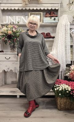 THING THING hame 7086 Anthracite Musta/beige tyylikäs uniikki helmainen malli