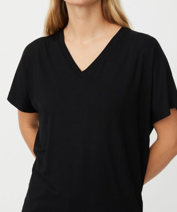 MASAI paita Badu Musta pehmeä jersey viskoosi tuotekuva 2