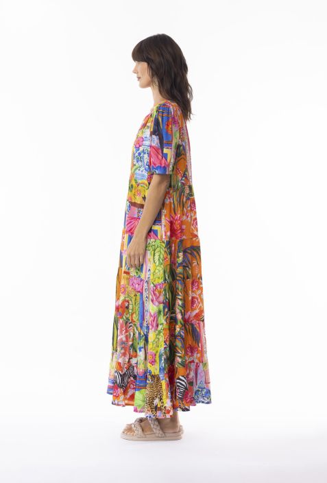 Escape mekko 30152 Stefania pirteä värikäs kuosi tuotekuva 3