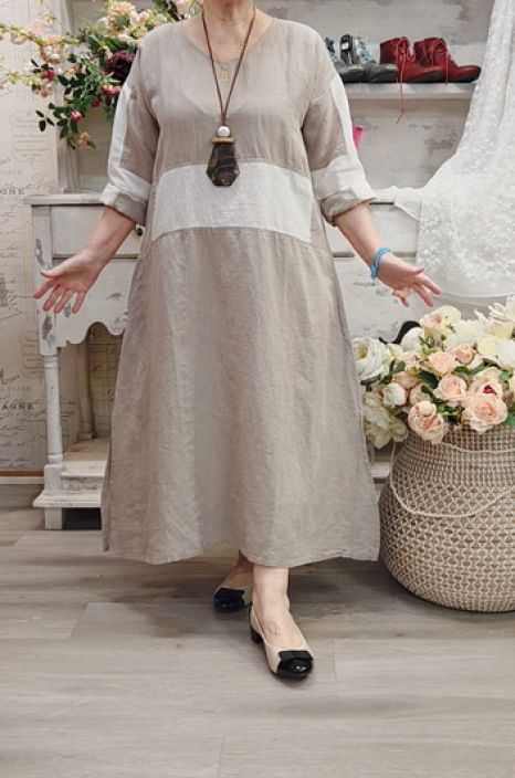 Boheme mekko B13188 pehmeä tyylikkäät raidat tuotekuva 1