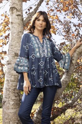 ESCAPE Escape tunika/paita 42145 Cartagena kiiltävät yksityiskohdat