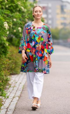 Aino tunika Bianca Art light taiteellinen kokoelma kuoseja