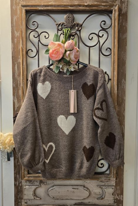 Marta du Chateau ihanan mukava sydankuosi neule Amarante 64023 Fango Erinomaisen hinta-laatusuhteen omaavassa Marta du