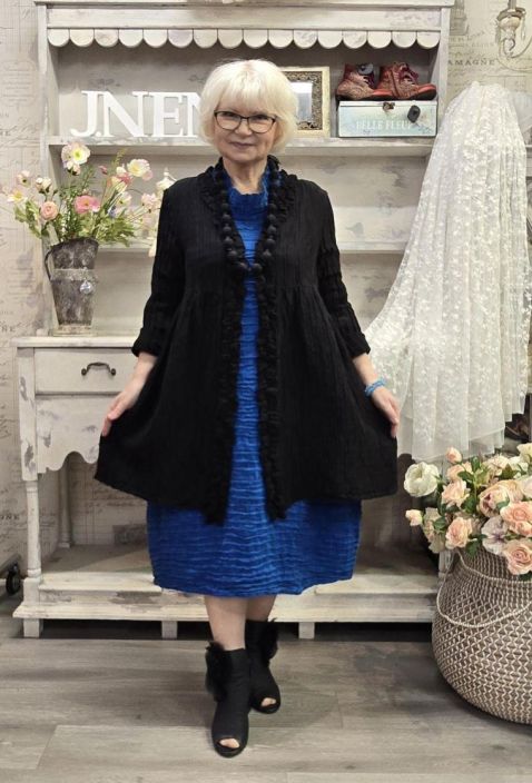 Grizas mekko 91754 Sininen malliston klassikko tekstuuri tuotekuva 7 Grizas mekko 91754 Sininen malliston klassikko tekstuuri tuotekuva 7