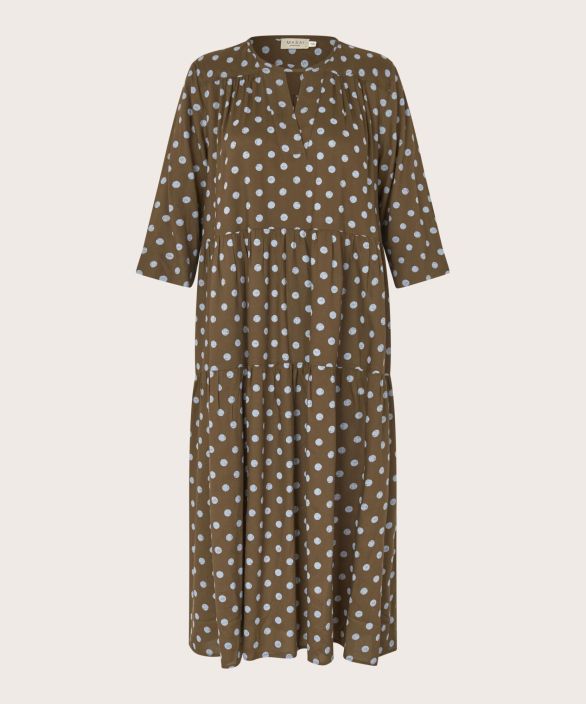 MASAI mekko Nobina Slate ruskea, siniset täplät tyylikäs malli tuotekuva 3 MASAI mekko Nobina Slate ruskea, siniset täplät tyylikäs malli tuotekuva 3