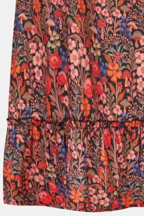 Himalaya mekko Karla Midi Magical garden bordeaux ihana kukkakuosi tuotekuva 3