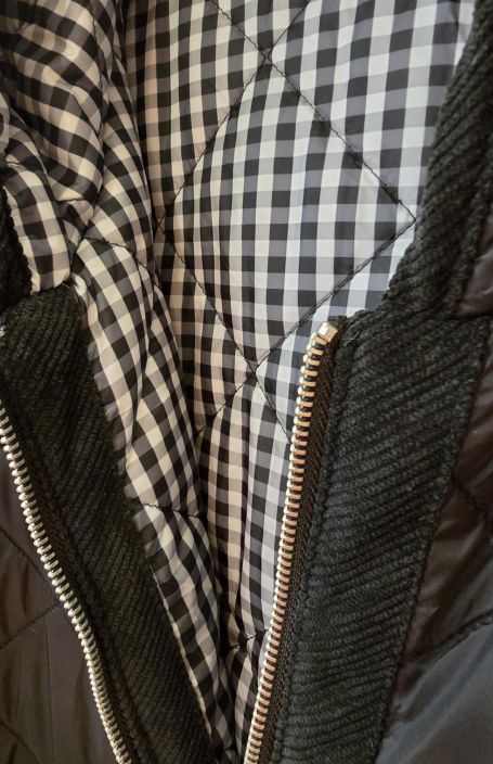 Pont Neuf KAKSIPUOLINEN ihana takki Liva Mustavalkoinen ruutukuosi / solid musta tuotekuva 9