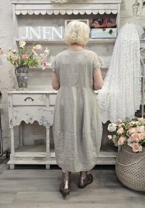 THING pellavamekko 7238 Natural tulppaanihelma pitkä tuotekuva 6