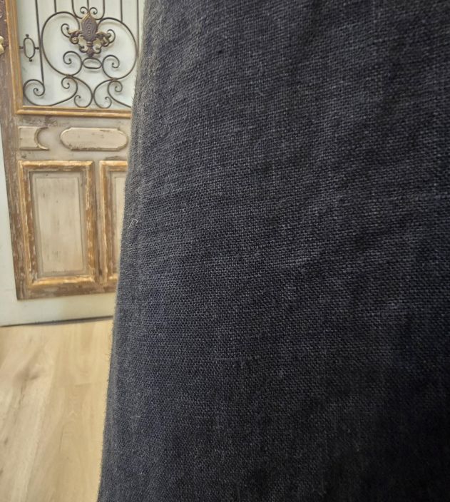 THING tunika/mekko 7148 Ajaton musta A-linjainen malli uniikilla helmalla tuotekuva 6