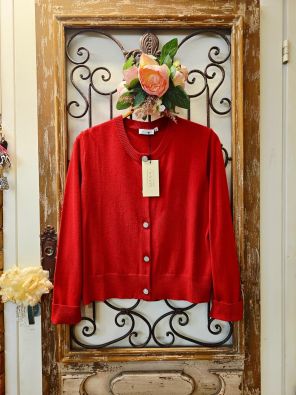 MASAI MASAI neulejakku Liffa Punainen mukava malli hienoilla napeilla