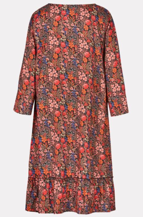 Himalaya mekko Karla Midi Magical garden bordeaux ihana kukkakuosi tuotekuva 1