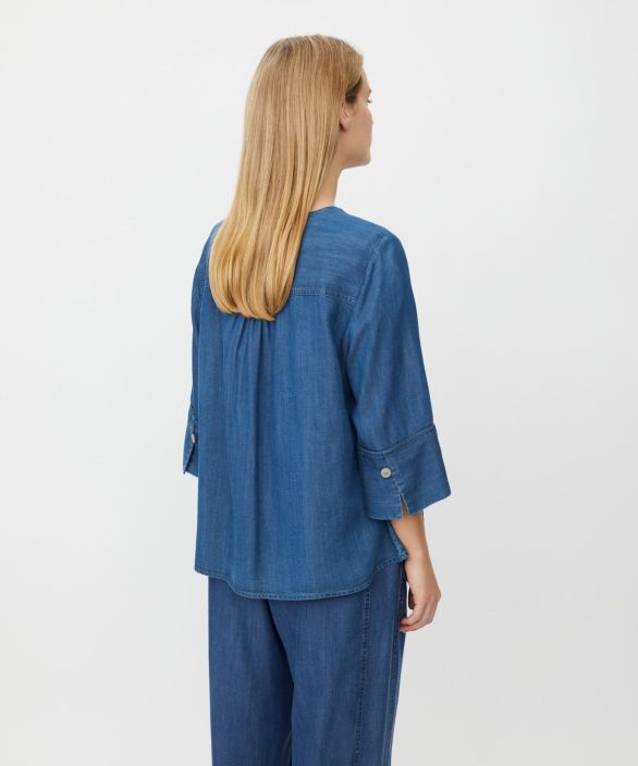 MASAI farkkumainen paita Juvila Washed Denim tyylikäs malli joka toimii kevyenä jakkunakin tuotekuva 2 MASAI farkkumainen paita Juvila Washed Denim tyylikäs malli joka toimii kevyenä jakkunakin tuotekuva 2