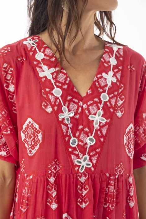 Escape pitkä mekko 40147 Carla Red punainen ihana pitkä mekko koristeilla tuotekuva 4