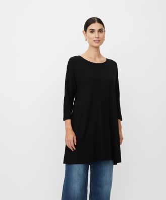 MASAI tunika Gertine Musta pehmeä viskoositrikoo malli