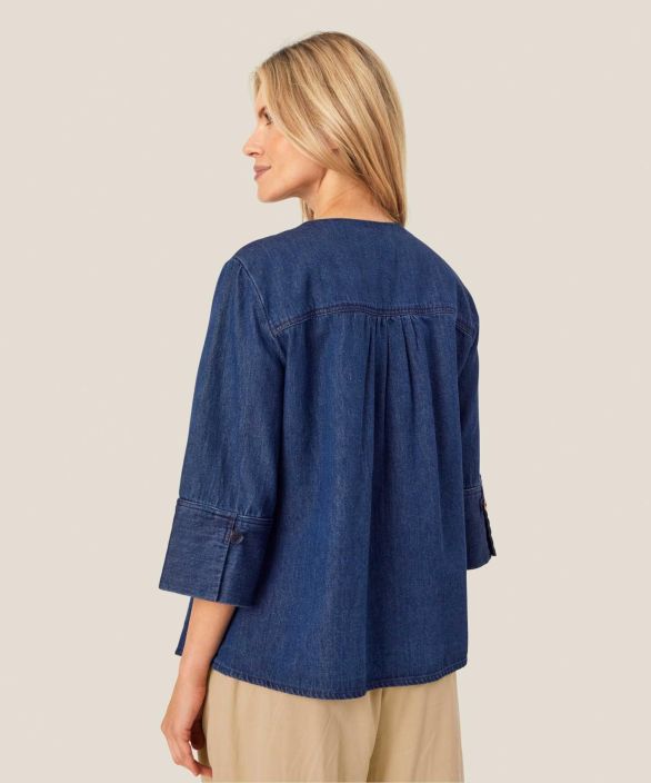MASAI jakku Juvila Dark denim mukava farkkujakku uniikissa mallissa tuotekuva 4