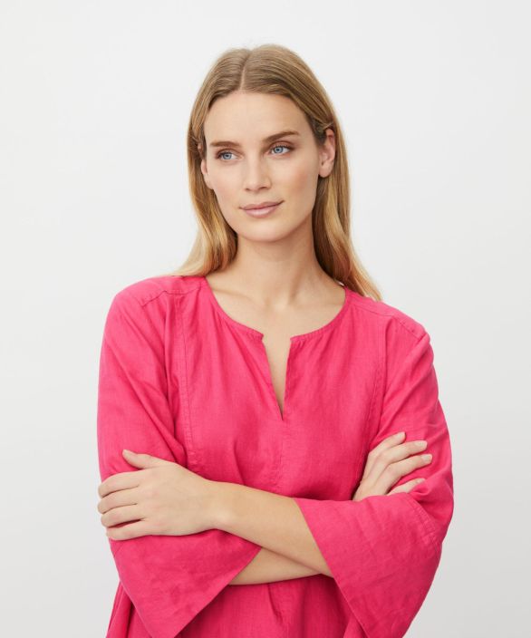 MASAI mekko Nasya Carmine Koralli tyylikäs pellava shaped tuotekuva 1 MASAI mekko Nasya Carmine Koralli tyylikäs pellava shaped tuotekuva 1