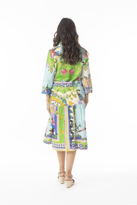 Orientique mekko 40165 Sante Fe ihana kuosi napituksella, mukana vyö tuotekuva 3