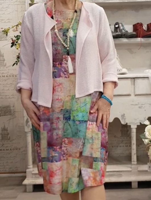 Aino mekko Fiorina Niramaru kaunis yhdistelmä kuoseja kiinnostavalla tekstuurilla tuotekuva 6