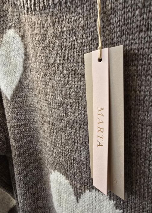 Marta du Château ihanan mukava sydänkuosi neule Amarante 64023 Fango tuotekuva 2