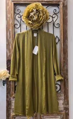 BLUSBAR Blusbar neulejakku 8003 Moss vihreä värinen tyylikäs ja pehmeä jakku