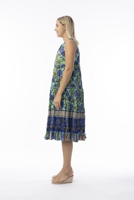 Orientique mekko 20118 Las Cuevas kaunis hihaton malli kerroksilla tuotekuva 1 Orientique mekko 20118 Las Cuevas kaunis hihaton malli kerroksilla tuotekuva 1