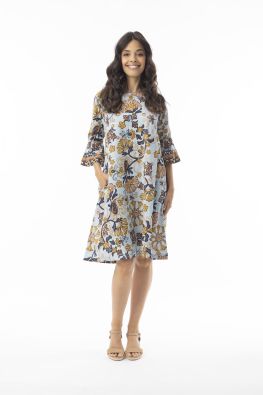 Orientique mekko 61735 Macieo ihana taiteellinen kukkakuosi