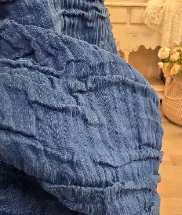 Grizas mekko 91754 Sininen malliston klassikko tekstuuri tuotekuva 6 Grizas mekko 91754 Sininen malliston klassikko tekstuuri tuotekuva 6