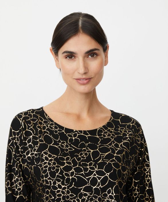 MASAI tunika Gertine Gold kaunis kultainen kuosi trikoo mallissa tuotekuva 2