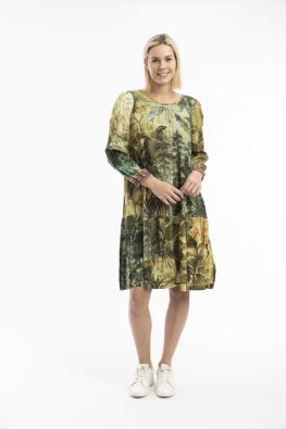 ORIENTIQUE Orientique mekko 71555 Orient digital värikäs kuosi mukavasta rayonista (viskoosi)