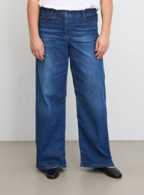 LAURIE Laurie farkut Carol Loose Washed blue denim rennot ja mukavat leveät farkut