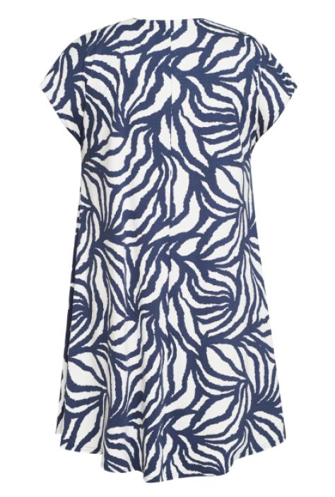 Pont Neuf tunika Thelma V2394 Navy tummansininen joustava trikoo ihana yhdistelmä kuoseja tuotekuva 4