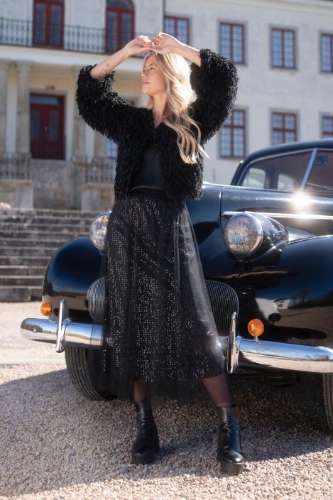 Capri Collection jakku Madison Musta ihanan pehmeä ja pörröinen,kitkaton vuori tuotekuva 7 Capri Collection jakku Madison Musta ihanan pehmeä ja pörröinen,kitkaton vuori tuotekuva 7