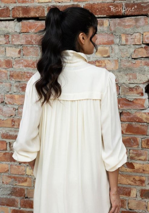Boheme kauluspaita B13104 Off white kaunis paitatunika tuotekuva 1