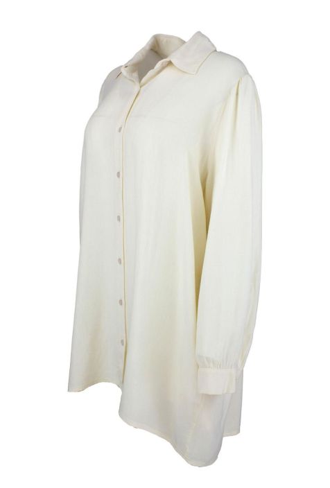 Boheme kauluspaita B13104 Off white kaunis paitatunika tuotekuva 3