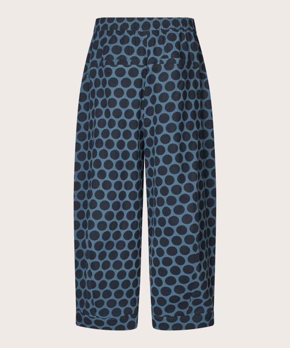 MASAI vakosametti täplä housut Pyrella Navy Blazer leveät mukavat housut tuotekuva 5